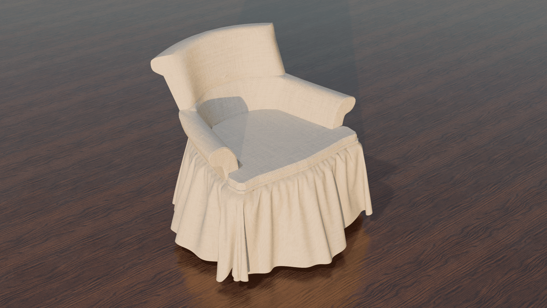 SKIRTED CHAIR